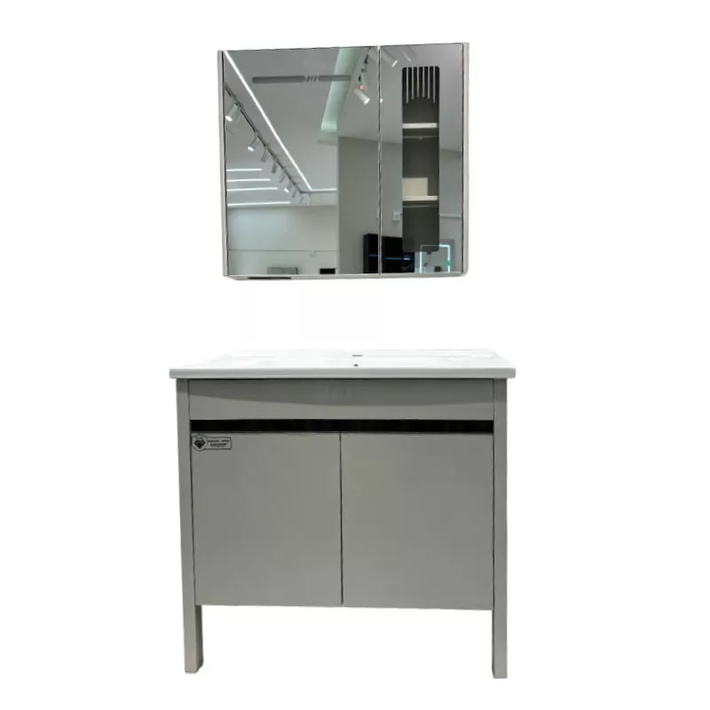 Toucador de banheiro de PVC de piso