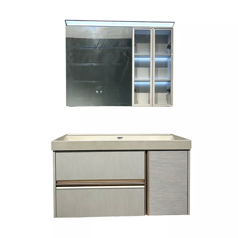 Vaidade de banheiro moderna e luxuosa em PVC